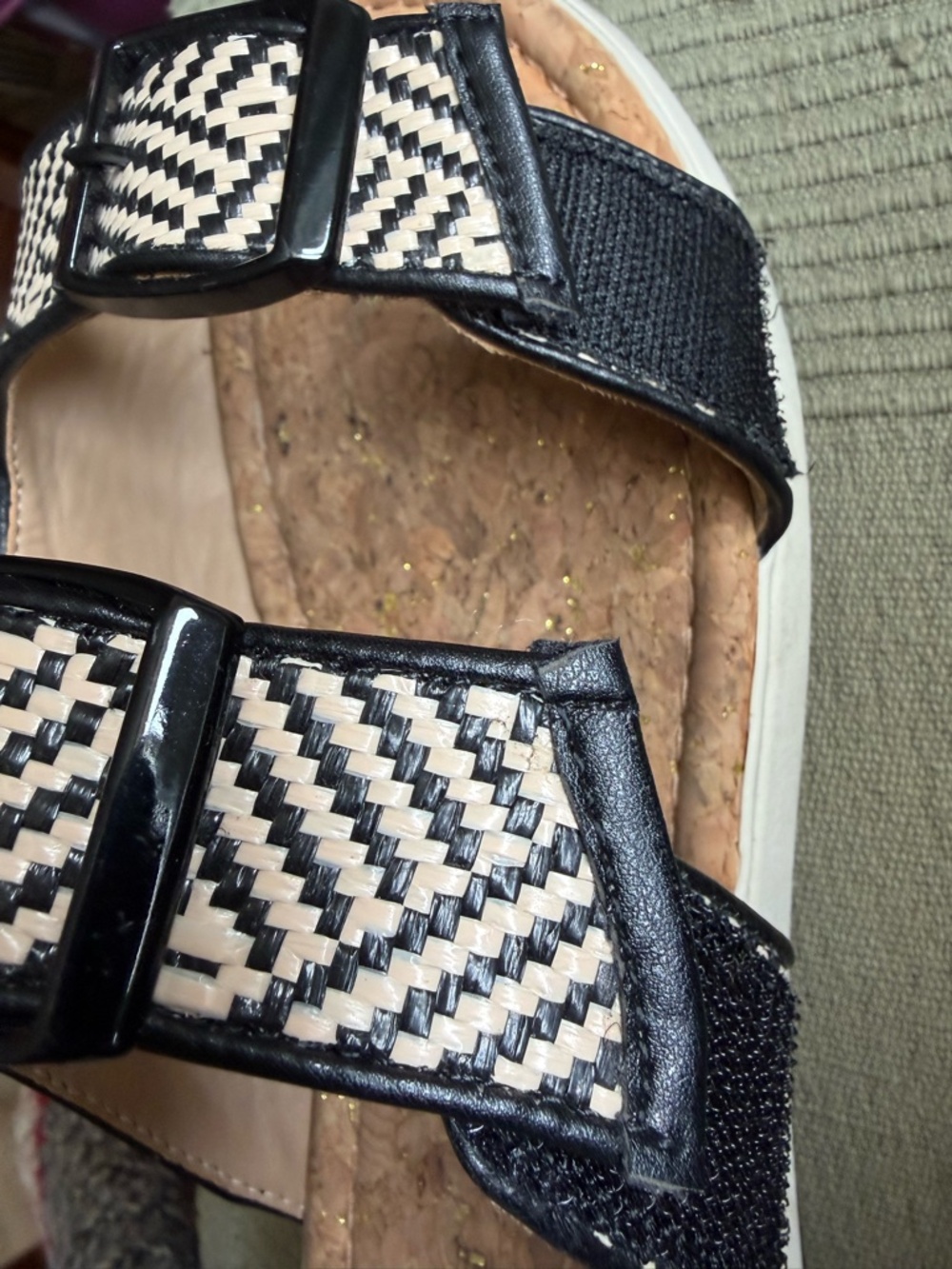 JBU by Jambu Womens Kona Raffia Weave Slip On Comfort Sandals-Sz-8 - Picture 10 of 16